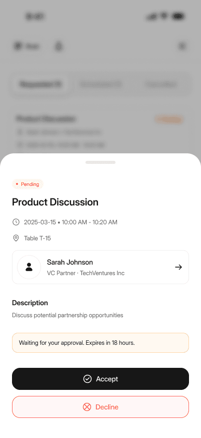 Meeting Request Modal